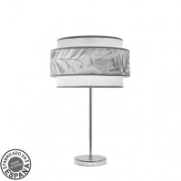 Distribuidor - Lâmpadas Diversas | Sobre Mesas Moderno | SOBREMESA ALTO CAMERUN 1XE27 CROMO/BLANCO/GRIS 60X30X30 CM Ref: 227971145